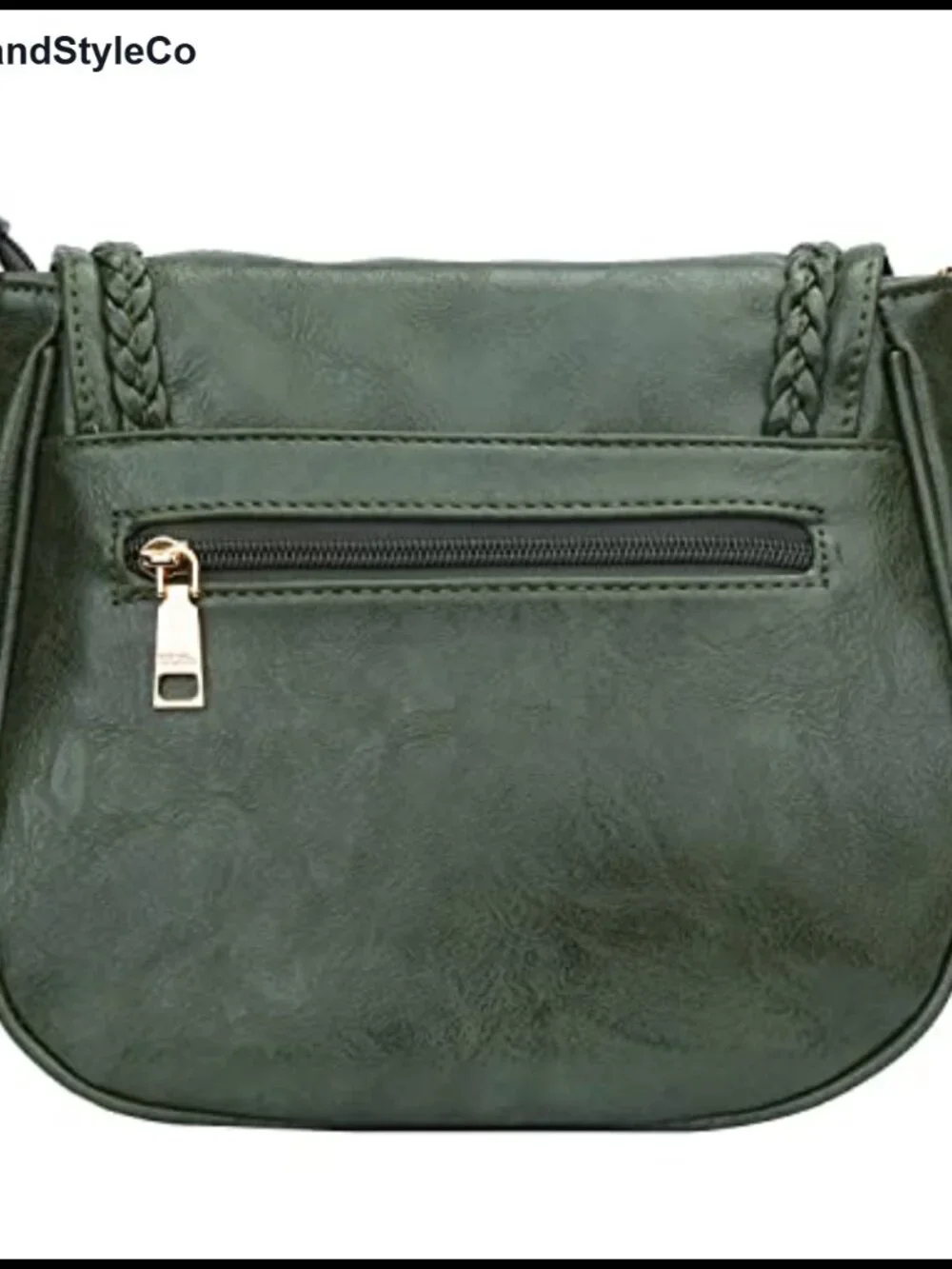 Casual Crossbody Bag for Women, Faux Leather Flap Saddle Purse with Tassel
